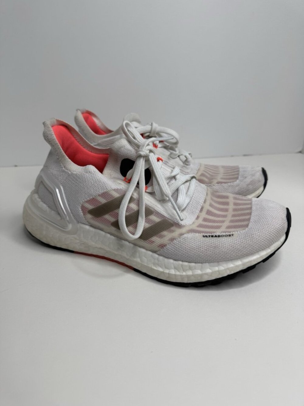 Adidas Ultra Boost Women’s Size 6 Solar Red White Tennis Shoes Sneakers EH1208